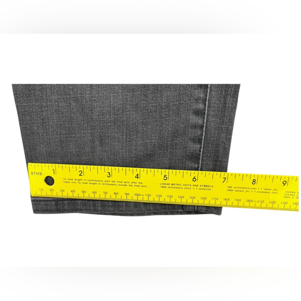 Eileen Fisher Organic Cotton Stretch High Waisted Jeans Carbon Grey - Picture 12 of 14